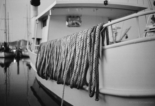 Rope on Boat - Fujica GW690 - Delta 3200