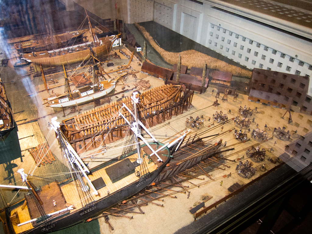 Model Ship Dock Dioramas