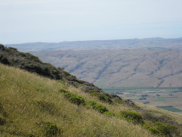 Taieri Ridge with meteor crater,Rock & Pillar Range in foreground