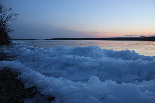 sunset ice greatsacandagalake