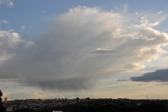 Raincloud Over Madrid