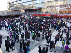Pirate Party against ACTA Demonstration Sergels torg 2012-02-04