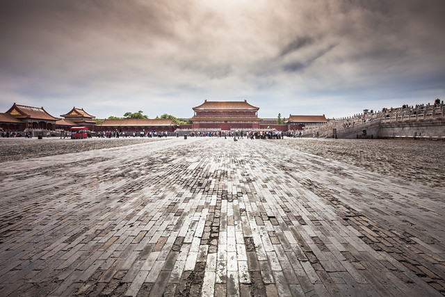 China / Beijing / Magnificent view of the Forbidden City.