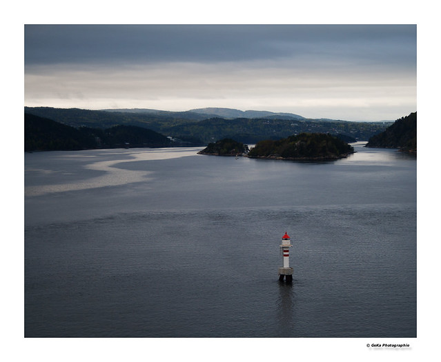Oslofjord in grau