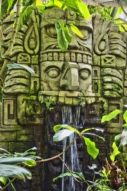 Mayan ruins in Central American jungle
