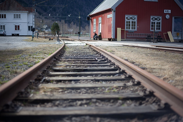 Rusting railroad tracks @ Mæl