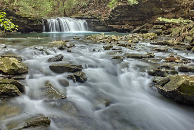 Blue Hole Falls, Little Fiery Gizzard Creek, Grundy Forest SNA, Grundy County, Tennessee 2
