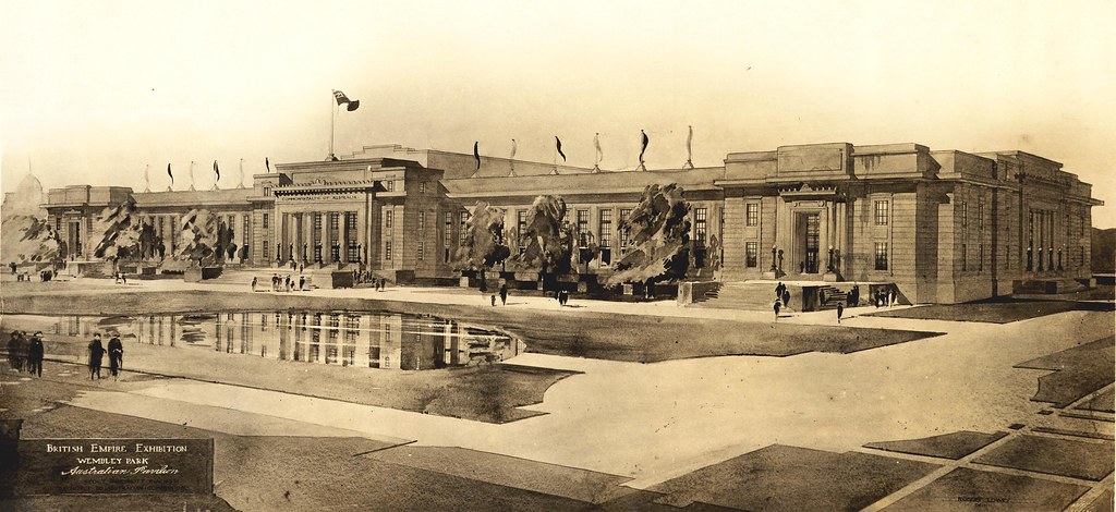 Australian pavilion sketch - British Empire Exhibition, Wembley 1924