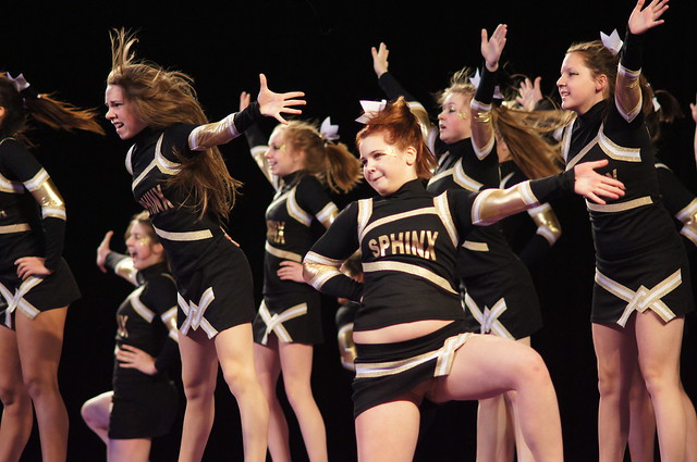 Cheerleaders, Sphinx, Jacques-Rousseau, Championnat Provincial Étudiant, Sony A55, Montréal, 21 avril 2012   (35)