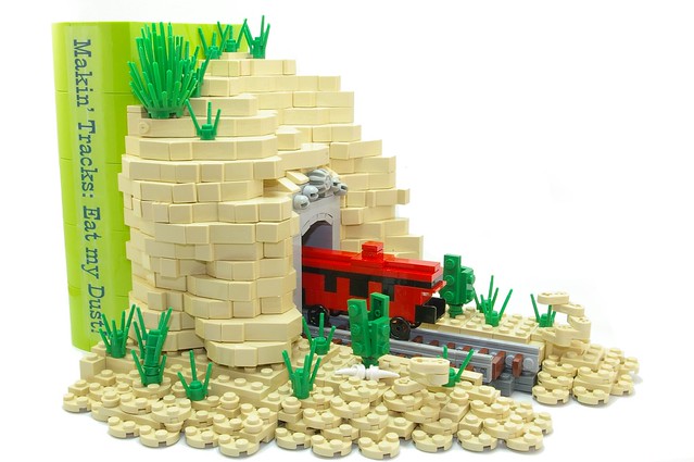 2012 - lego microscale train bookends