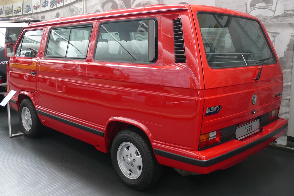 VW Bus Volkswagen Bulli T3 Multivan 1992 red hl