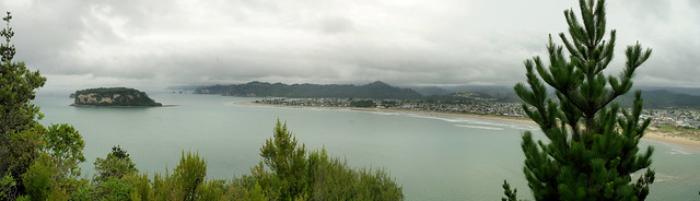 Whangamata NZ from the harbour trig