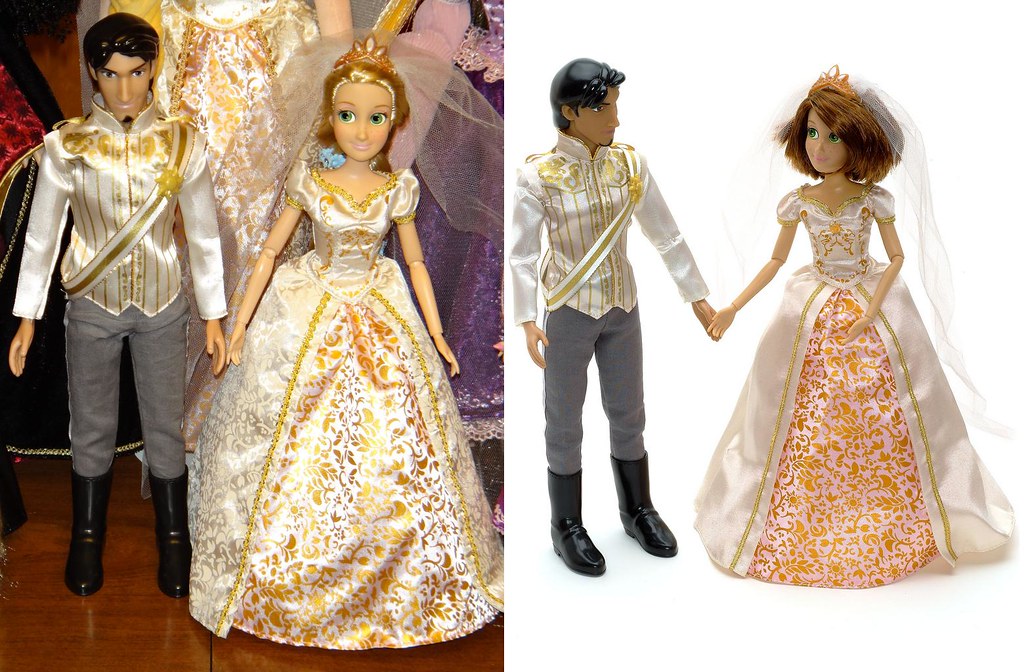 Wedding Rapunzel and Flynn Rider 12'' Dolls - First vs Sec… | Flickr