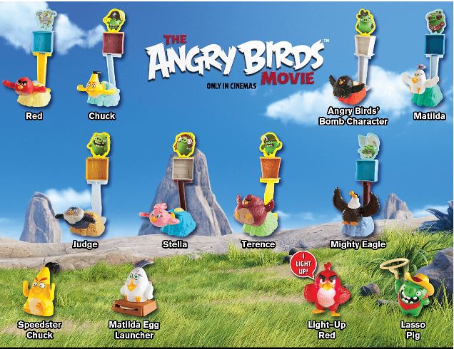 McDonald's Happy Meal toys Angry Birds May 2016