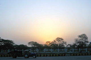 Sunrise at NH8 Highway | Gurgaon, India