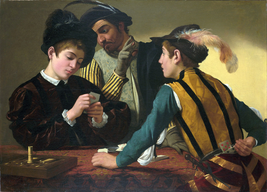 "The Cardsharps", by Caravaggio