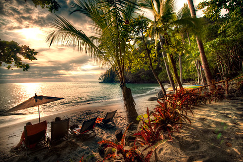 camera trees sunset costa tree beach nature water set canon bench relax landscape for sand chair waiting angle chairs wide relaxing rica palm dos wait su hdr