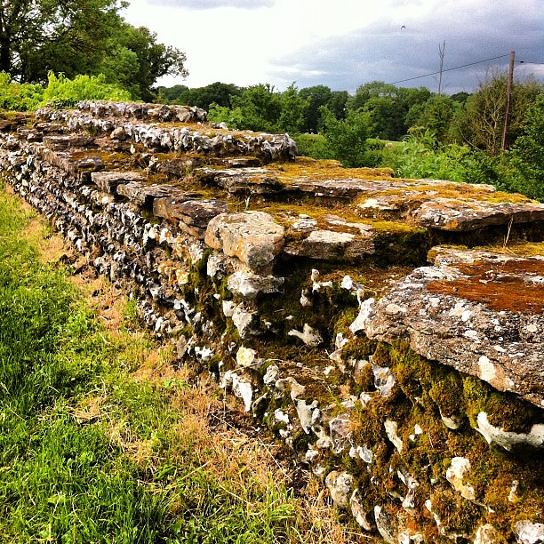Walking the Roman town wall at Silchester
