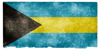 Bahamas Grunge Flag