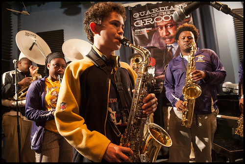 Trombone Shorty Academy at Cuttin Class at WWOZ Fall Fund Drive 2015 day 10. Photo by Ryan Hodgson-Rigsbee - www.rhrPhoto.com