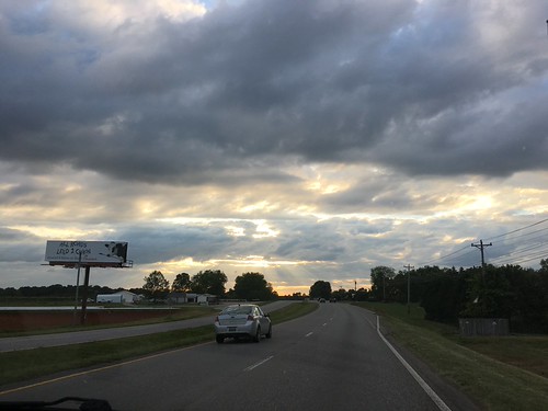 Sunset we saw Riding home from Huntsville by King Kong 911, Sunset we saw Riding home from Huntsville sunset clouds dark highway riding traveling