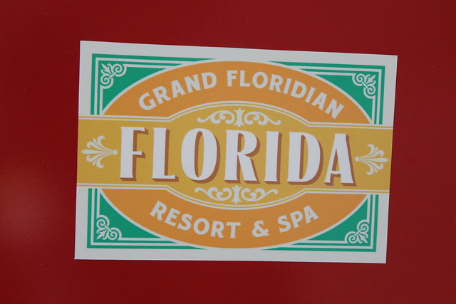 Disney Resort sticker on a Steamer Trunk Shopping Kiosk