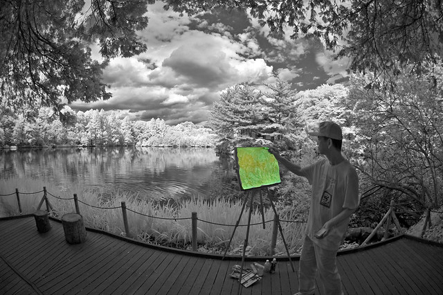 Painter In Infrared Park