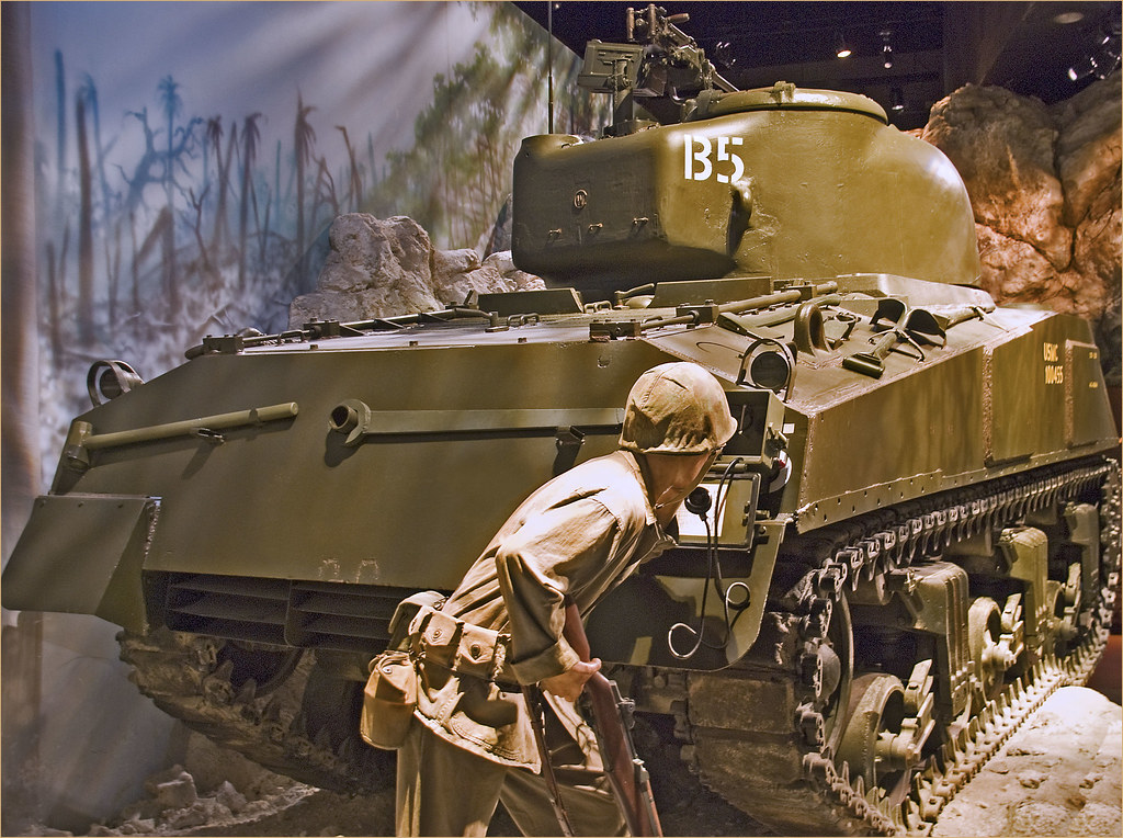 M4 Sherman Tank in the Pacific Theater World War II' -- M…