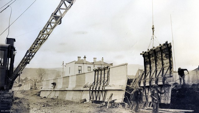 Construction of Leith Channel between Harbour Terrace and Anzac Avenue, 1936
