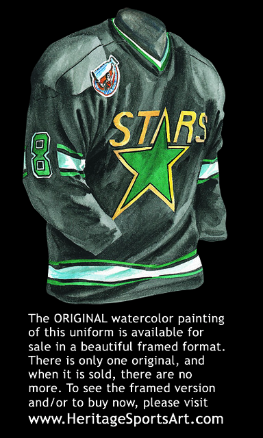 Minnesota North Stars 1992-93 jersey artwork, This is a hig…