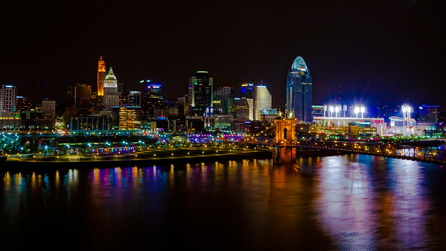 Cincinnati Night Skyline