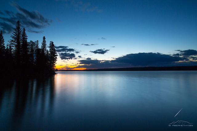 Twilight on a Boreal Lake