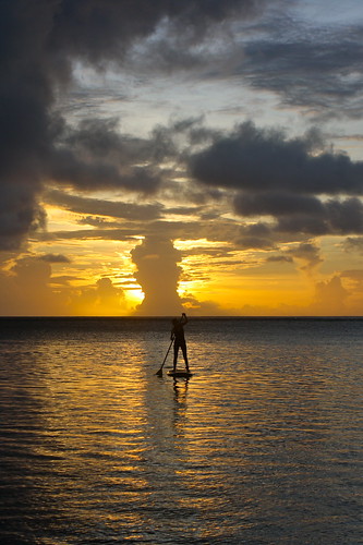 sunset laura beach paradise pacific majuro marshallislands standuppaddleboarding
