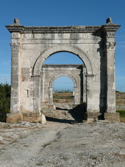 The Julio Claudian Era Road here is the Via Julia Augusta Begun in 13 B.C.by Augustus