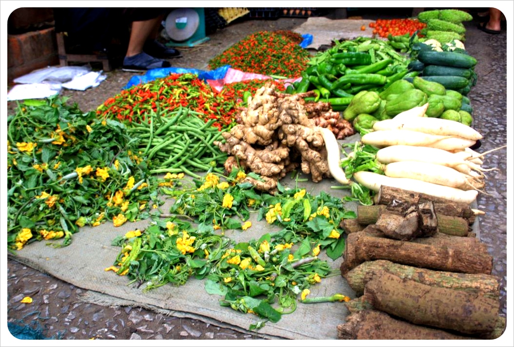 luang prabang morning market vegetables1