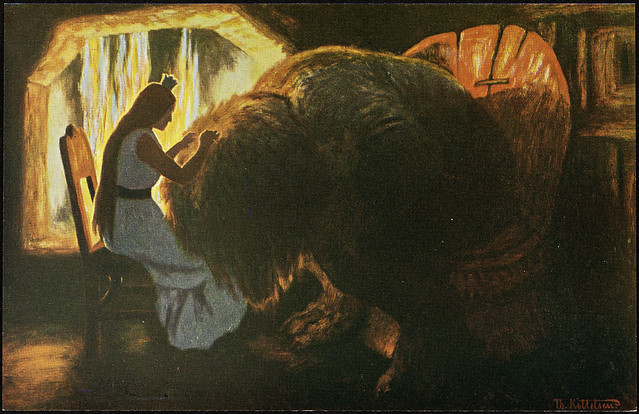 Th. Kittelsen: Prinsessen lysker trollet, 1900
