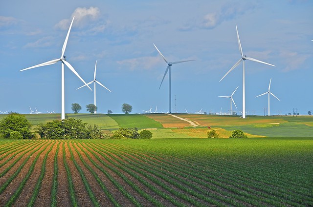 Wind Turbines-- Can you find the 21 turbines in this image?