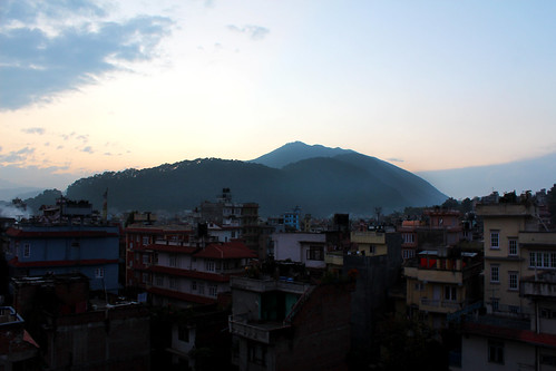 city nepal sunset urban canon hill ktm kathmandu t3i 600d