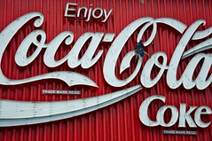 Coca Cola advertisement in King's Cross (daytime)