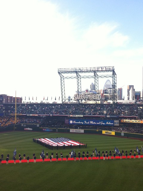 Opening night at Safeco Field