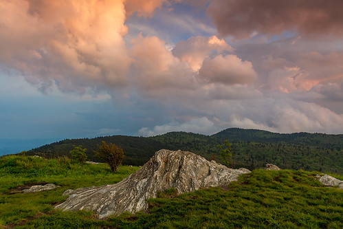Sunset Clouds From Black Balsam Knob by snapdragginphoto, A flight instructor once gave me some sage advice: "If your engine quits while you're flying at