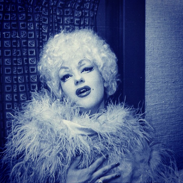 Vintage Photo 1960s Drag Queen Marilyn Monroe.