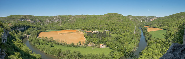 Brousses, panorama, gorges de l'Aveyron