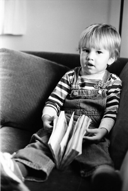 Aaron with Book