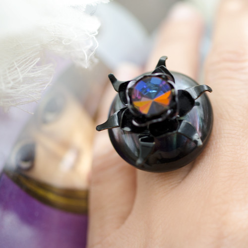 tarantula flower ring | by ladymissmirka