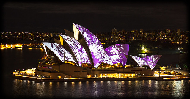 Sydney Opera House  During Vivid 2010