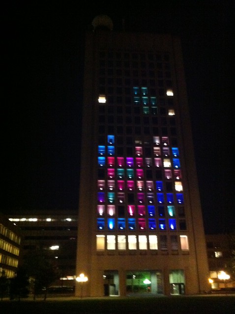 Achievement unlocked: played Tetris on the side of a skyscraper — the Green Building at MIT (photo) http://post.ly/6sHHt