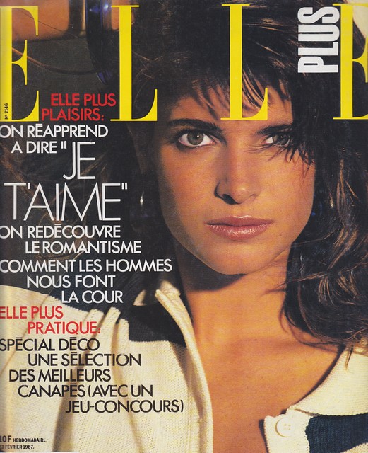 1987 - Stephanie Seymour - Elle France cover