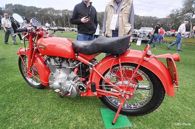 1950 Vincent Red Touring Rapide at Amelia Island 2012