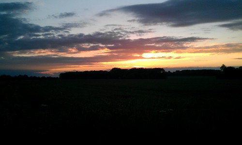 Orby Sunset by BiggestWoo, sunset sky sun lincolnshire skegness wolds lincs orby